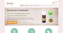 Desktop Screenshot of keratosis-treatment.com