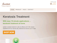 Tablet Screenshot of keratosis-treatment.com